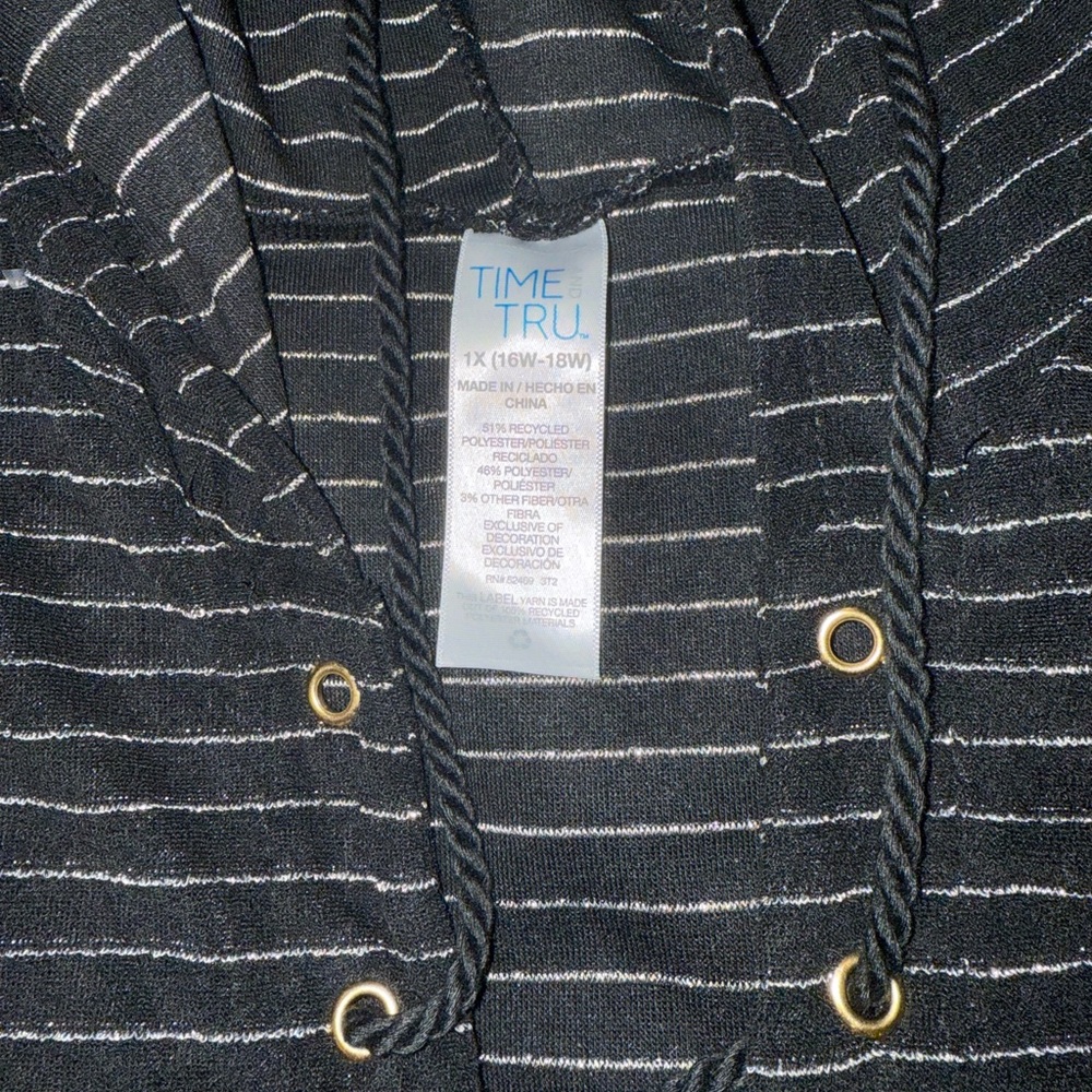 💛🖤 Time and Tru women’s plus size terry cloth swim cover up - Picture 5 of 5